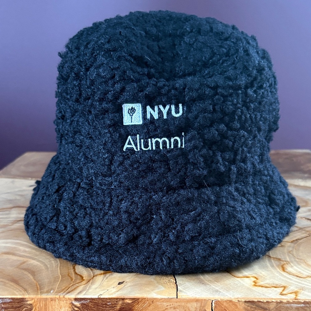 NYU Alumni Black Sherpa Bucket Hat